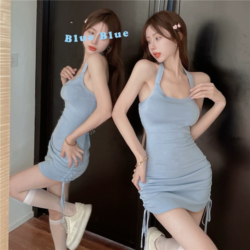 Сексуальная мини-юбка, платье, эффект подтяжки, на шнурках, в обтяжку, с акцентом на бедрах