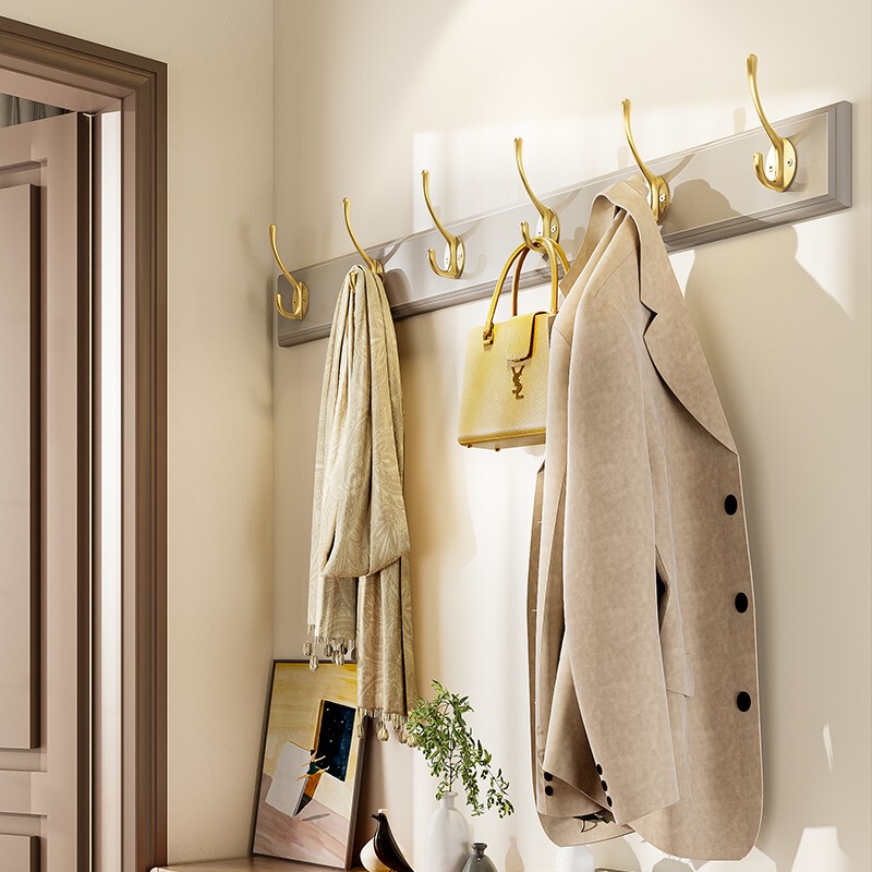Wall-Mounted Coat Rack for Entryway, Bedroom, or Behind the Door