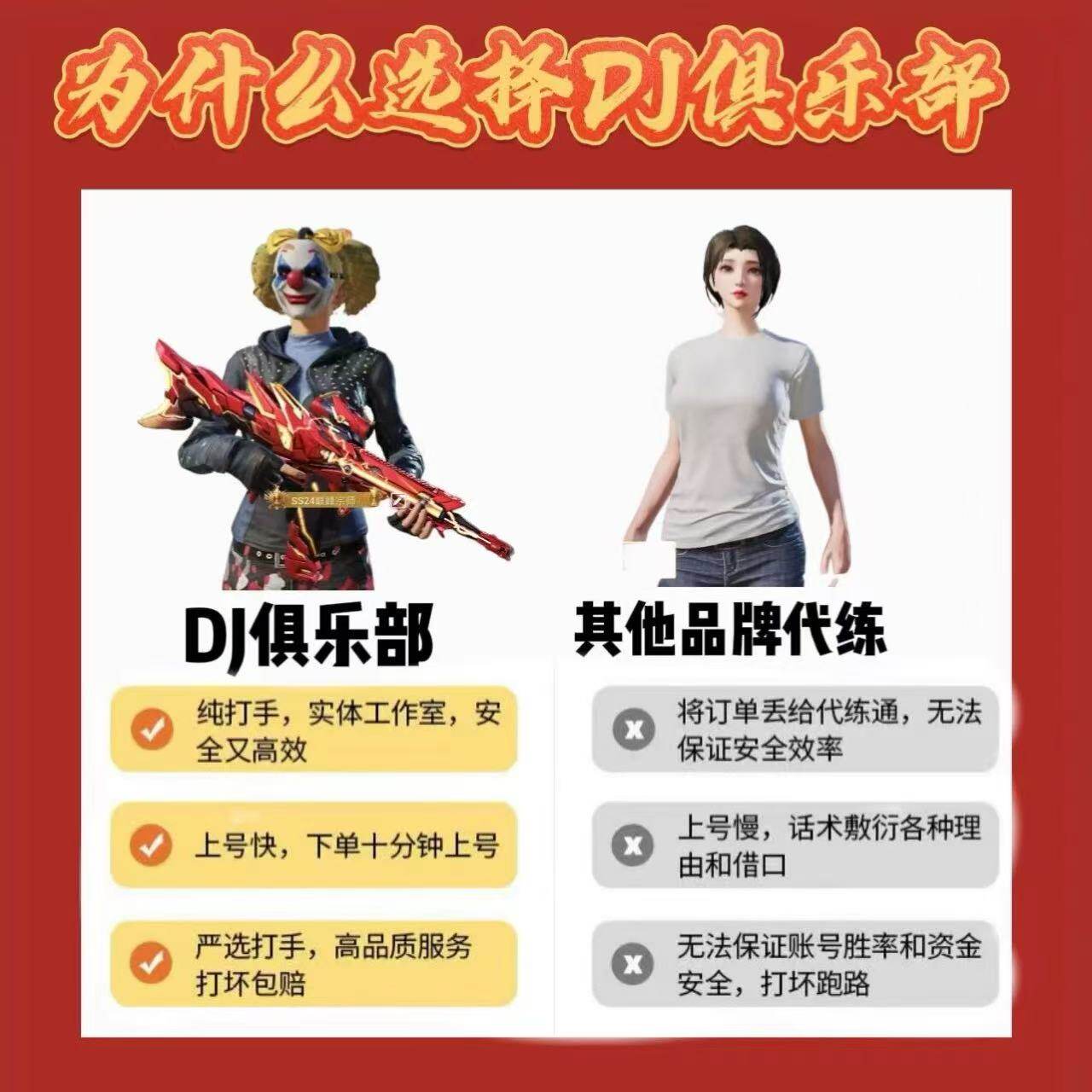 【DJ旗舰店】0封号绿色和平精英晋级赛抗毒代打印记卓越传奇绝世_游戏代练新_淘宝游戏网