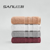 Sanli pure cotton men and womens couple towel household face towel Soft and strong water absorption adult thickened cotton large face towel