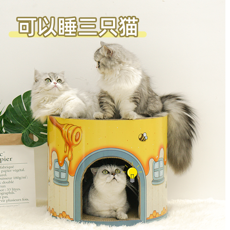 Kitty cat grip plate nest claw plate not dropping scraps anti-cat grip sofa protection Grip Basin corrugated paper Large Number Large Number of large size