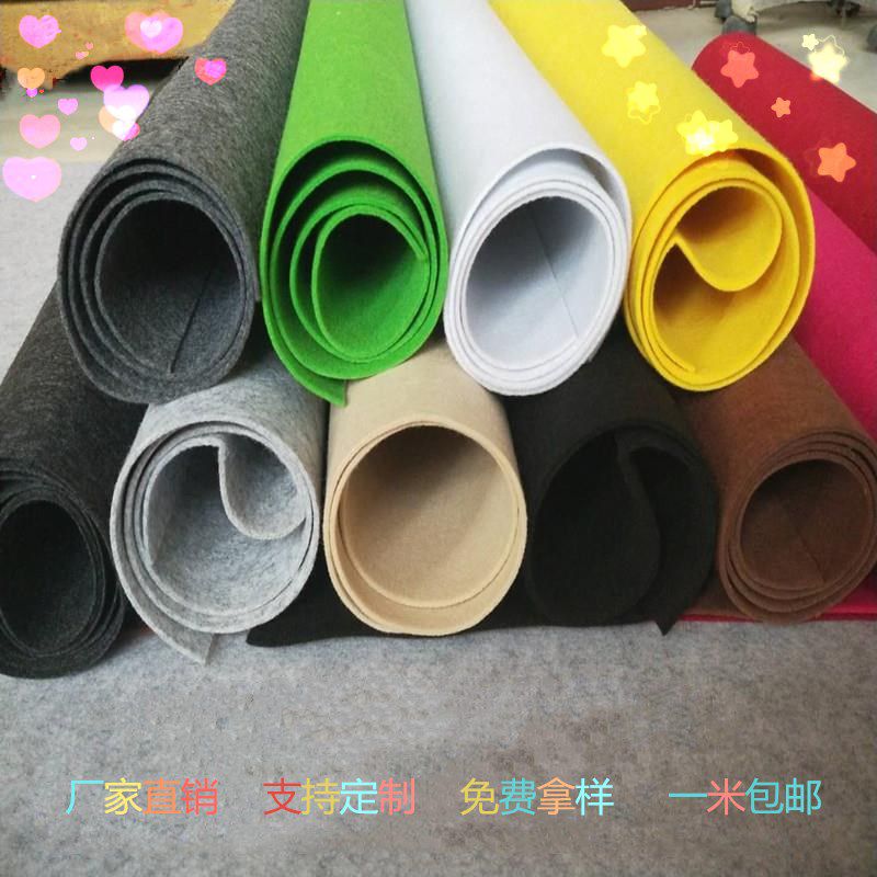 Color adhesive felt cloth Kindergarten wall decoration Sound insulation felt wall blanket Non-woven background cloth Self-adhesive felt pad