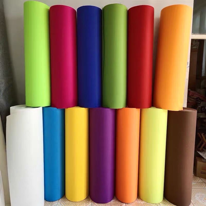 Color back glue felt fabric Kindergarten soundproofing felt fabric chemical fiber non - woven fabric background felt 1 - 5mm
