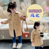 Осенний плащ, 2020, 6 лет, в корейском стиле, в западном стиле, 3 лет
