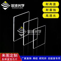 Thangka-specific sapphire glass sheet square disc optical lens high transmittance and wear resistance factory direct sales and customization