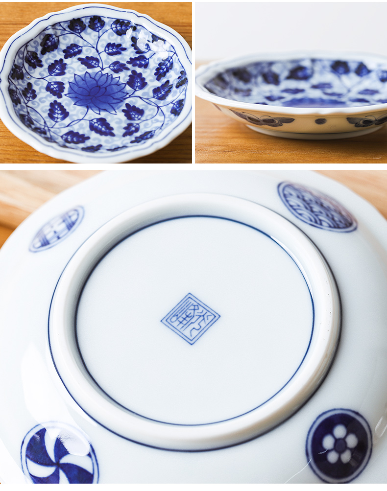 The deer field'm ceramic tableware imported from Japan Japanese 14 cm small household dessert plate of dish dish fastfood disc plate