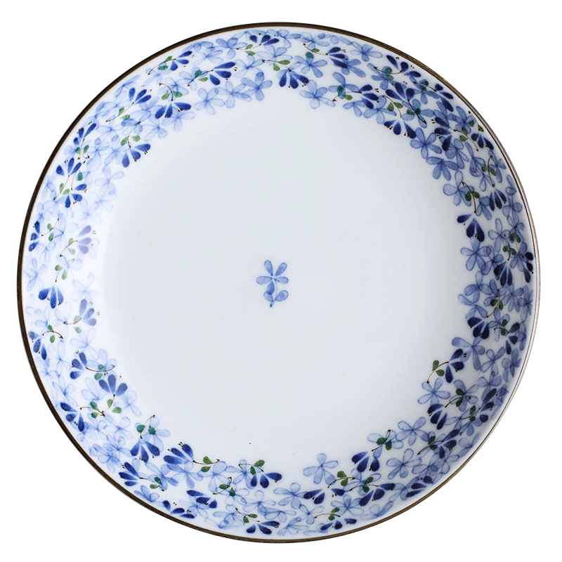 The fawn field'm Japanese imports under The glaze color bluetooth home creative dishes Japanese deep circular plate and ceramic plate