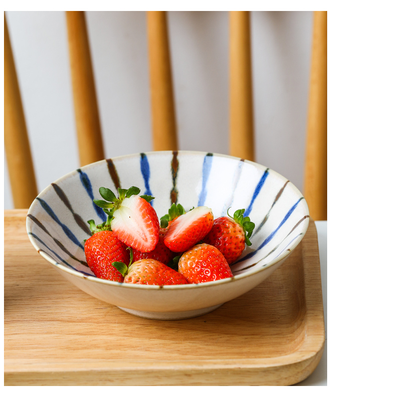 Japan 's imports of ceramic tableware bamboo grass ten Japanese dishes suit household to eat bread and butter plate