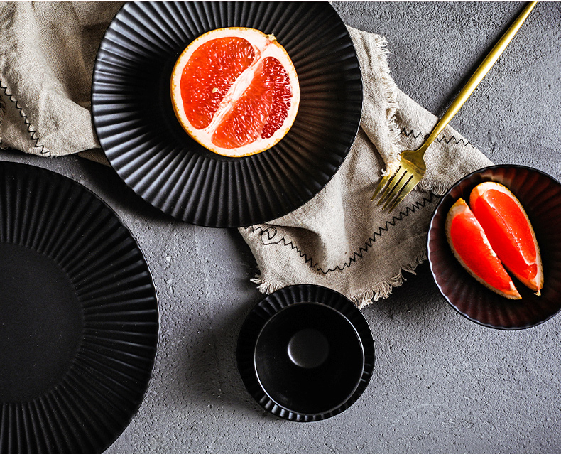 The fawn field'm Japanese imports of ceramic tableware under The glaze color fruit bowl bowl Daisy flat plate