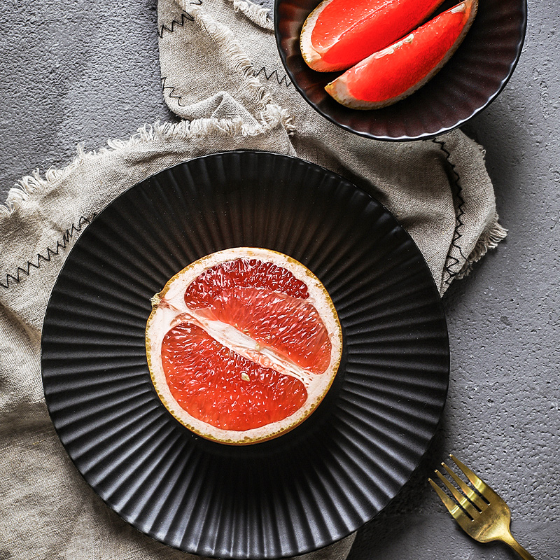 The fawn field'm Japanese imports of ceramic tableware under The glaze color fruit bowl bowl Daisy flat plate