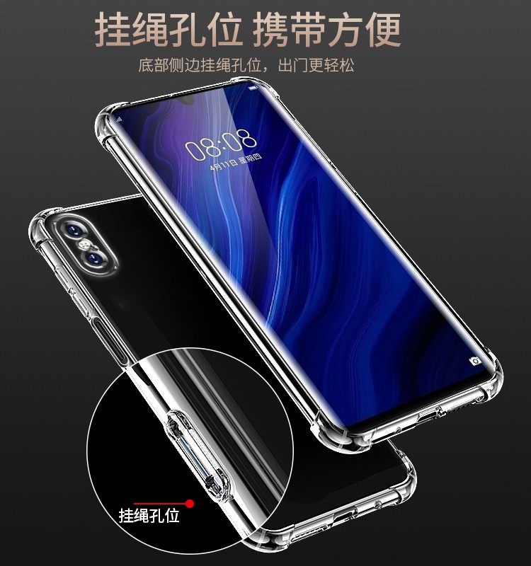 Rubang Is Suitable for Apple Xsmax Airbag Anti-Fall Xr Silicone iPhone 11 Mobile Phone Case 12Promax Protective Cover 13Mini All-Inclusive 14Plus Lens 15Pro Ultra-Thin 8 Soft 7 Transparent and Simple