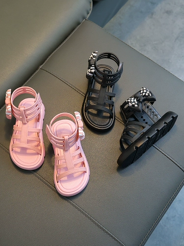 Летние сандалии, модная детская обувь, детский высокий наряд маленькой принцессы, подходит для подростков