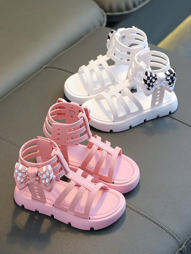 Летние сандалии, модная детская обувь, детский высокий наряд маленькой принцессы, подходит для подростков