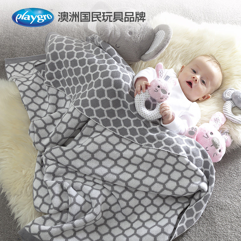 Playgro Care Series Baby 100% pure cotton newborn bag quilts blankets