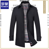 Romon Jacket Mens 2021 New Casual Business Jacket Spring Autumn Wind Clothing Mens Turncoats Autumn Winter Mens Clothing