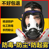 Protective mask Anti-gas mask Full cover spray paint special biochemical dust-proof breathing mask full face anti-dust head cover