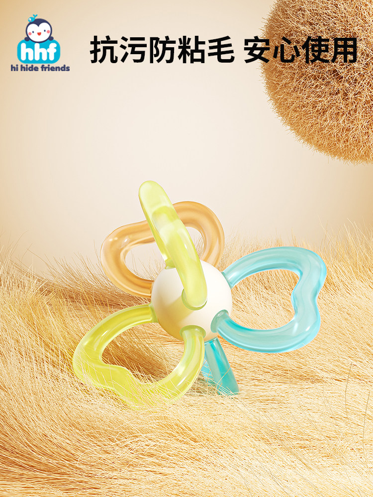 Manhattan Baby Hand Grasping Ball, Teething Toy for Infants in the Oral Stage, Chewable and Gripable, Educational Early Learning Teething Stick for Babies