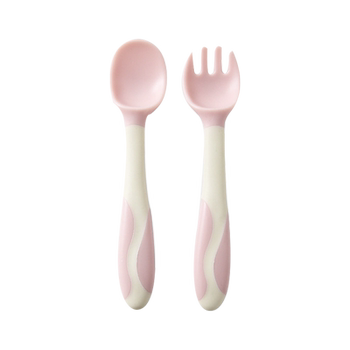 Baby spoon training to learn to eat, fork for children to eat independently, bendable food supplement tableware set for children over 1 year old