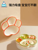Baby Divided Plate Silicone Suction Cup Plate for Eating Training, Independent Eating, Complementary Food Bowl, Integrated Children's Tableware