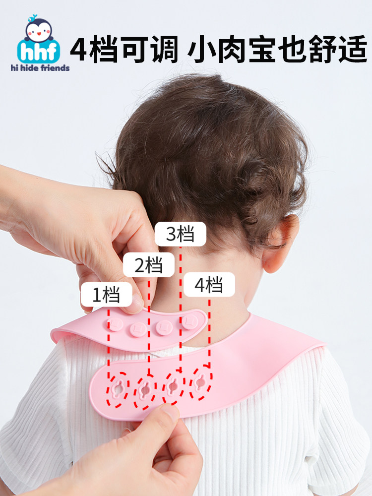 Baby Eating Bib, Anti-Dirt Silicone Bib for Infants, Children's Feeding Bib, Toddler Drool Bib, Washable