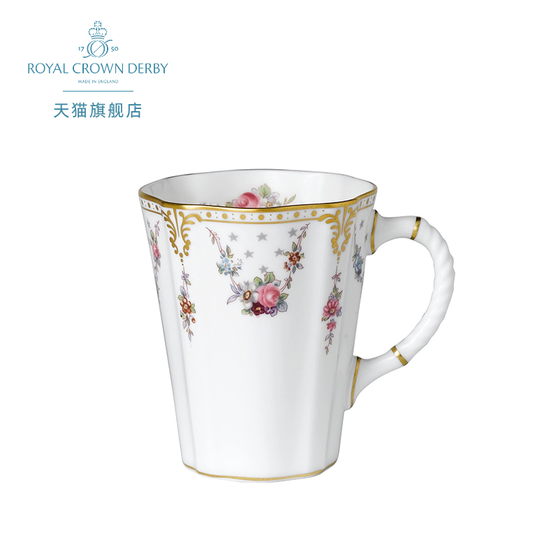 Royal Crown Derby Queen Anne Bone China European Style Mug Coffee Queen Cup Uk