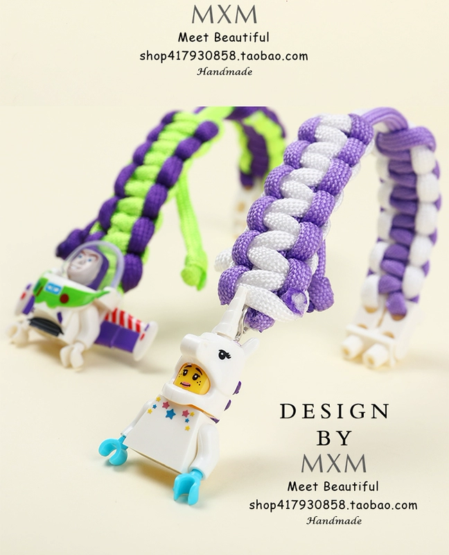 Buzz Lightyear Bracelet Vòng đeo tay bện LEGO Đàn ông và phụ nữ dễ thương Hàn Quốc Một cặp khối xây dựng Rung - Vòng đeo tay Clasp