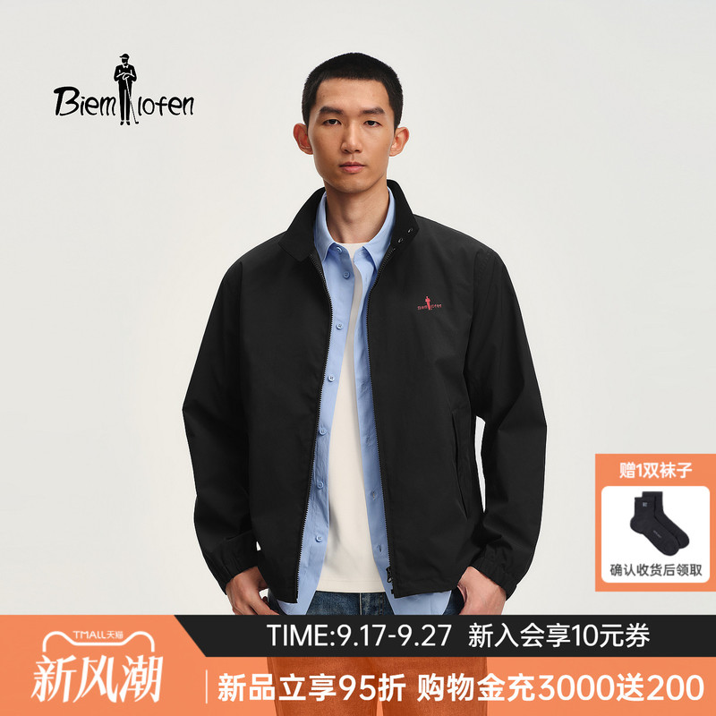 [Forbidden City Palace Culture Collaboration] Biyinlefen 2026 Autumn New Men's Casual Stand Collar Jacket