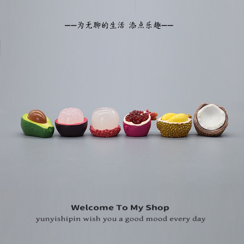 Place a Few Delicate Fruit-Slicing Mini Figurines to Relieve Stress and Decorate Your Japanese-Style Office Desk