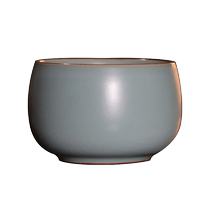 Ru kiln master cup can be opened to support kung fu tea cup single cup thin body handmade Ru porcelain tea cup celadon