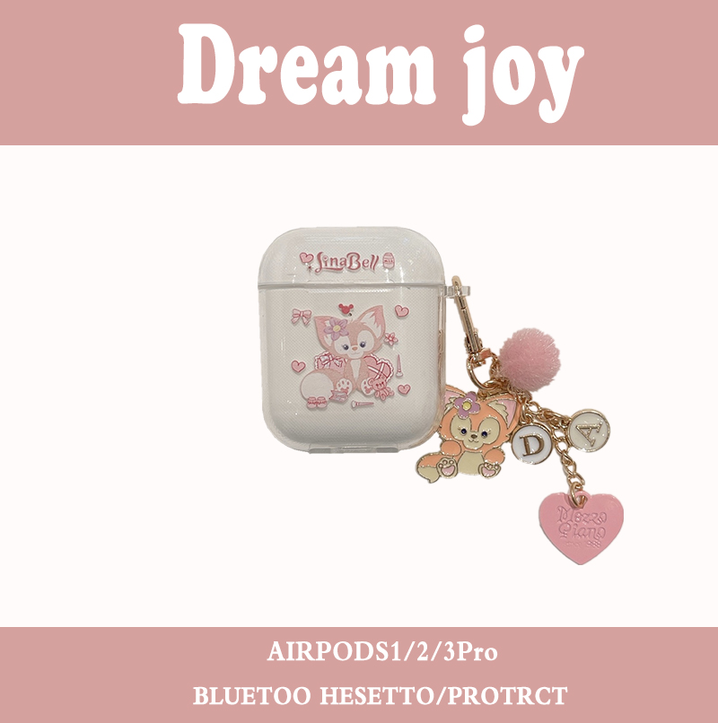 Creative cartoon pink Lingna Belle suitable for AirPods3 protective sleeves AirPods 3rd generation Apple airpods2 daipro wireless Bluetooth headphone cover protection shell Soft-proof