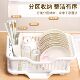 Drain Basket Dish Rack Kitchen Dish Storage Rack Sink Tableware Storage Rack Household Countertop Cupboard Bowl and Chopsticks Storage