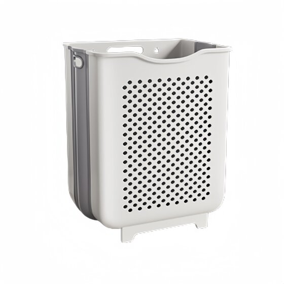 German Foldable Laundry Basket, Wall-Mounted, No-Drill, High Aesthetic Value, Clothes Storage Magic Tool, Dirty Clothes Laundry Basket, Storage Bin