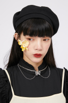 SunsetPark original design retro hollow butterfly choker double choker necklace Silver