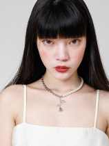 sunsetpark original design fashion tide young female choker retro Pearl Rose necklace