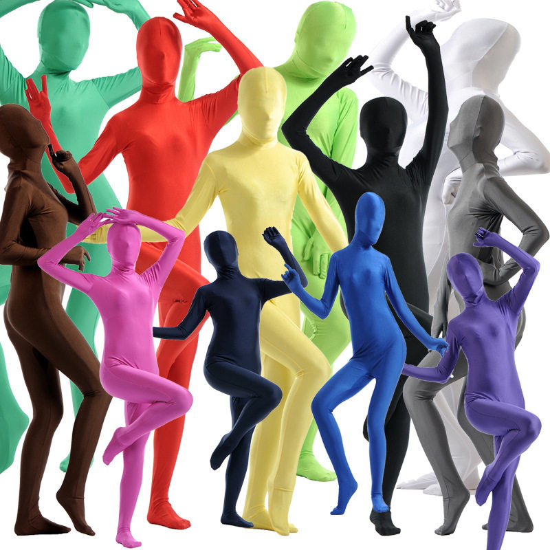 All-packed tights pure color-changing gymnastics performing cos clothes connecting clothes shaped body clothes