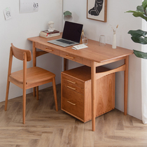 Solid wood desk Nordic ins table with drawer Simple computer desk Study desk Student home study desk
