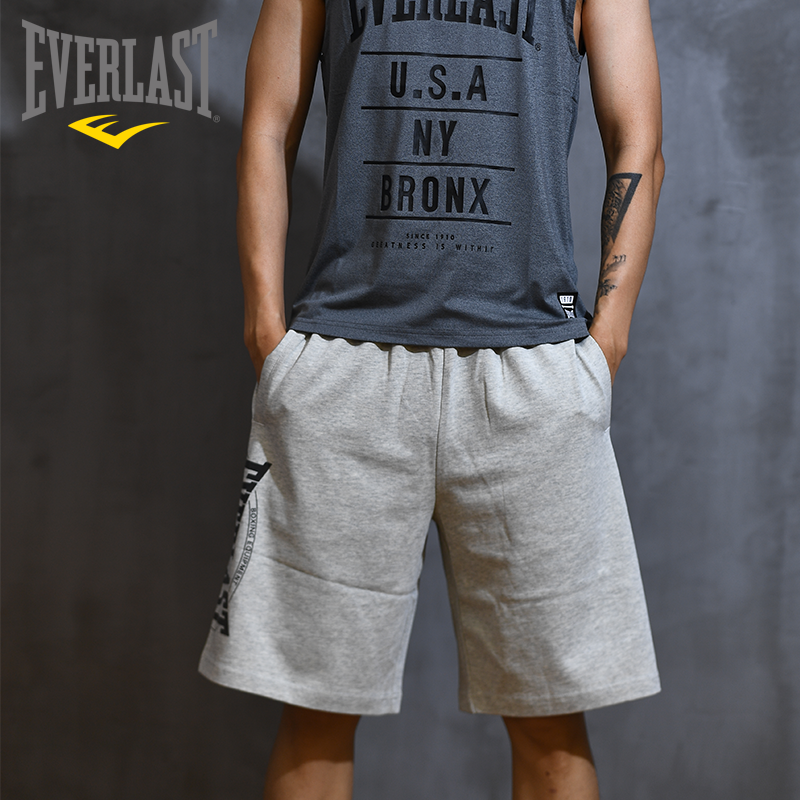 EVERLAST Shorts Season Sports Youth Fashion Casual 100 Hitch Casual Men's Knitted 50% Pants Boxing Pants