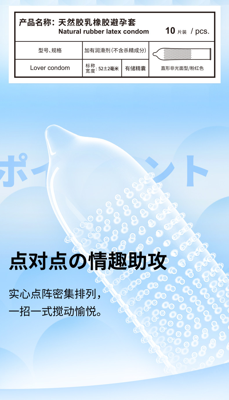 日本进口 冈本新品 滑感颗粒情趣避孕套 13只组合装 图4