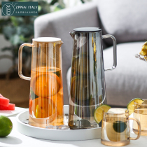 Italian ZPPSN Glass Cold Kettle Home Heat Resistant Large Capacity Cool Kettle Cold White Open Water Cup Teapot Suit