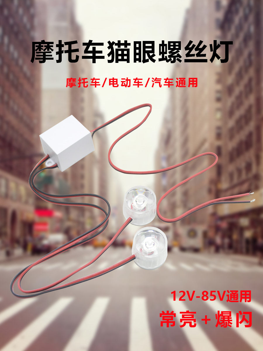 Motorcycle modification led brake lights Taillights Electric car flash lights Scooter super bright spot lights Flash color bulbs