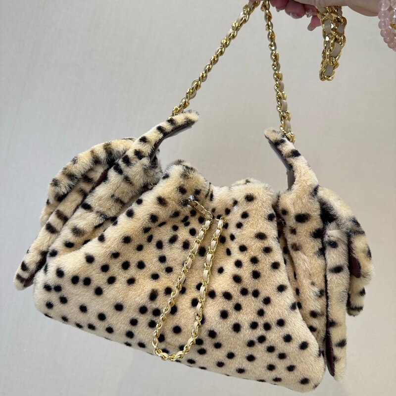 9/26A New Mini Plush Leopard Print Drawstring Hobo Underarm Bag Retro Fashion Hippie 25 Bucket Bag for Women 9/26A New Mini Plush Leopard Print Drawstring Hobo Underarm Bag Retro Fashion Hippie 25 Bucket Bag for Women
