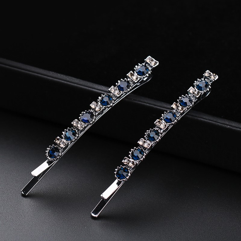 images 0:The hairpin of the chuckle head is a word clip of Liu Haijin's forehead broken hair clip water drill to the side of the mother's side hairpin
