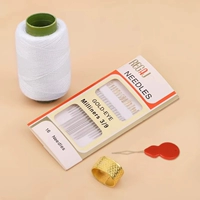 Белая линия+отправить 16 иголок золотистого хвоста [отправка иглы+верхнее кольцо]