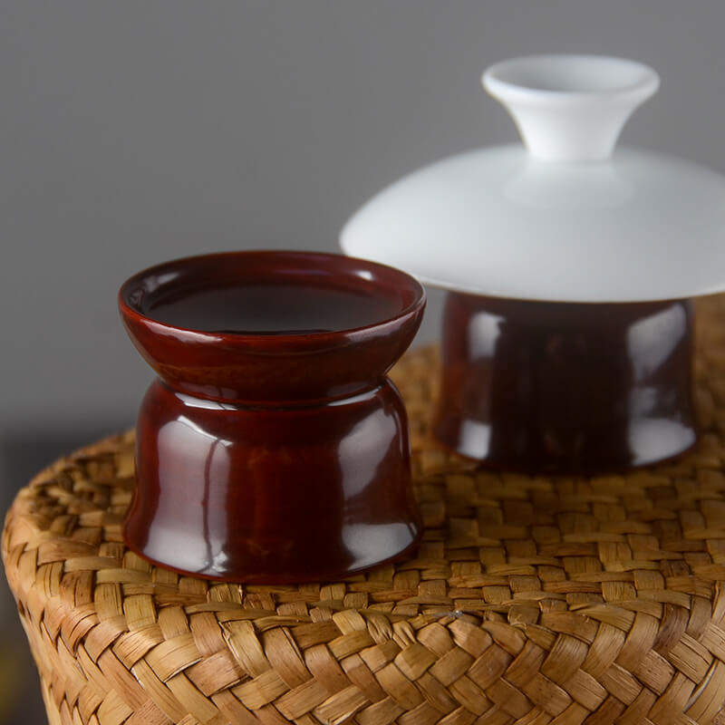 Seven alleys Great Lacquer Ruyi-Entrusted With Tea House Tea Set Zero for Non-Heritage Culture National Wind Pure Artisanal