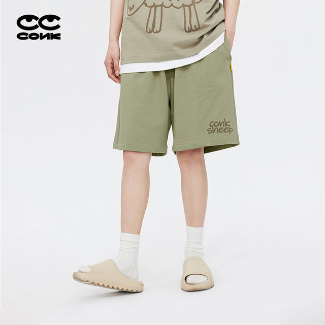 CONKLAB Coco Sheep versatile solid color shorts men's summer thin couple fashion brand casual sports pants ຫ້າຈຸດ