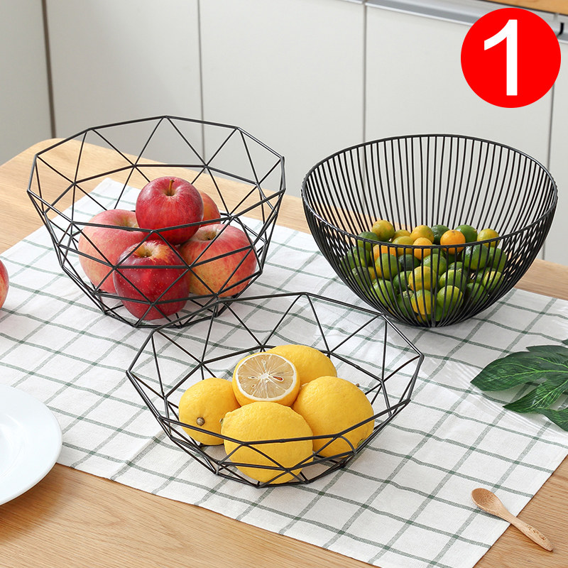 Nordic style fruit plate creative living room tea table home personality net red ins modern snack fruit basket storage basket