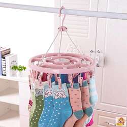 Household circular drying rack multi -clip function, socks, socks, thick windproof hook clothes