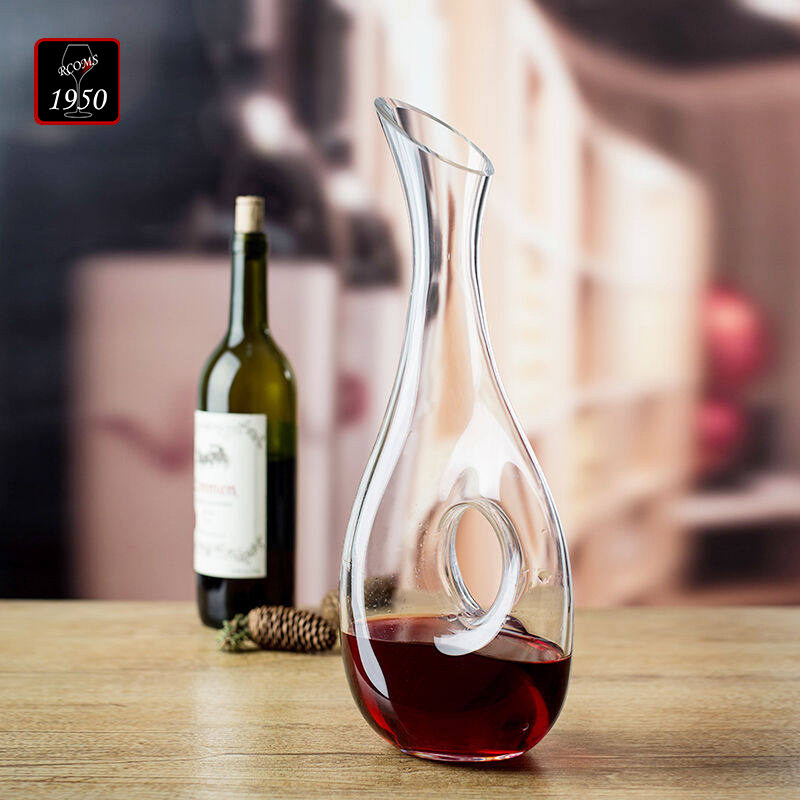 1950 handmade blown concentric circles 750ML crystal grapes red wine decanter Home Wine Distributor Individuality Wine Jug