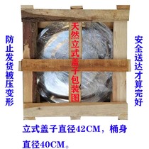 Manufacturer direct sales 304 stainless steel water tower Home round water tank lid horizontal square water tower cover wood frame packaging