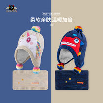 devilwing little devil childrens winter hat boys and girls knitted hat cotton thread hat boys and girls baby Autumn Winter hat